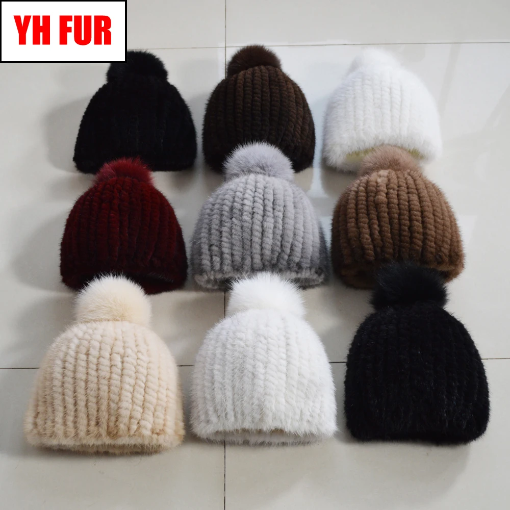 Outdoor Winter Natural Real Mink Fur Beanies Hat Handmade Knitted Women Brand Quality Real Mink Fur Caps Real Fox Fur Balls Hats
Outdoor Winter Natural Real Mink Fur Beanies Hat Handmade Knitted Women Brand Quality Real Mink Fur Caps Real Fox Fur Balls Hats