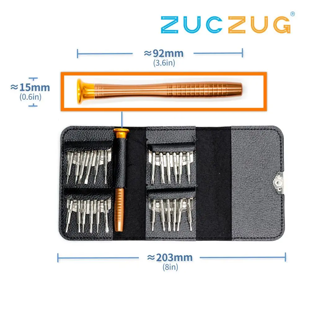 25 in One Multi-function Leather Case Manual Screwdriver Bit Combination Set Mobile Phone Notebook Disassemble Repair Tool
25 in One Multi-function Leather Case Manual Screwdriver Bit Combination Set Mobile Phone Notebook Disassemble Repair Tool