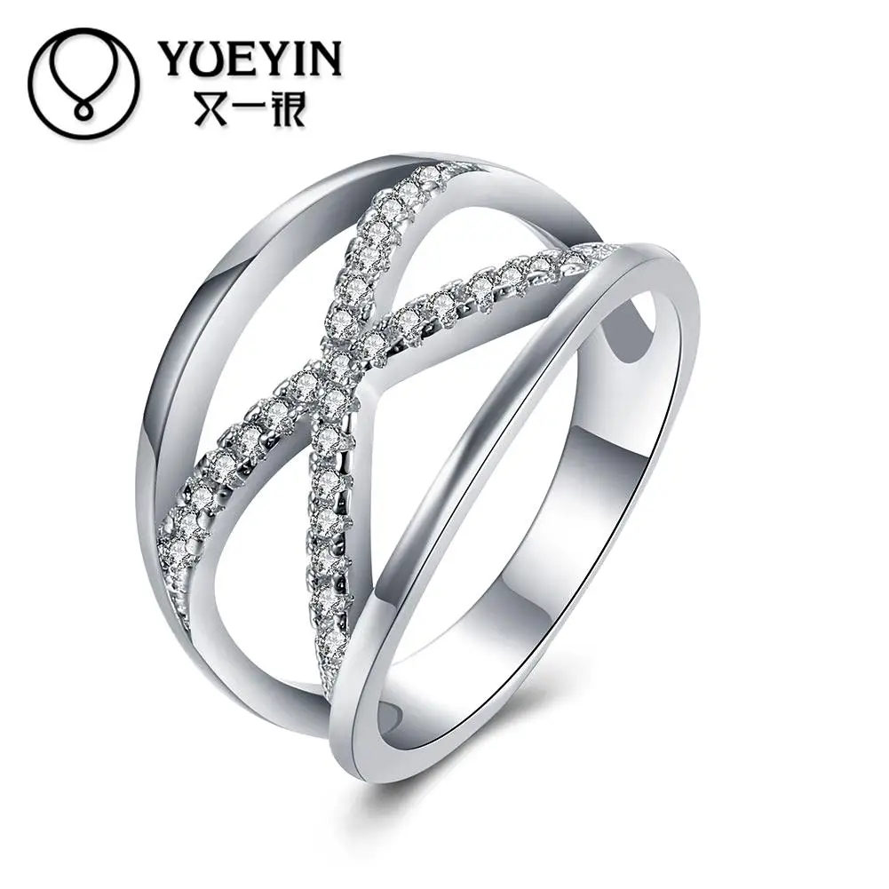 Модные посеребрённые кольца для женщин Свадебные украшения anel feminino модный