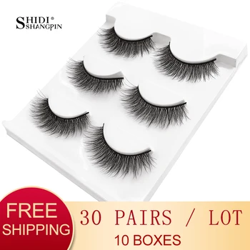 wholesale 30 pairs / lot 3d mink lashes 100% cruelty free natural long false eyelashes handmade makeup soft mink eyelashes X07
wholesale 30 pairs / lot 3d mink lashes 100% cruelty free natural long false eyelashes handmade makeup soft mink eyelashes X07