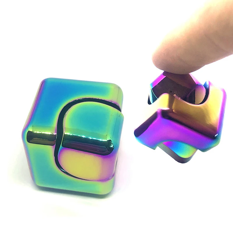 

2019 Cube Fidget Spinners Whirlwind Square Hand Spinning Top Toys Finger Gyro Decompression Anxiety Toy