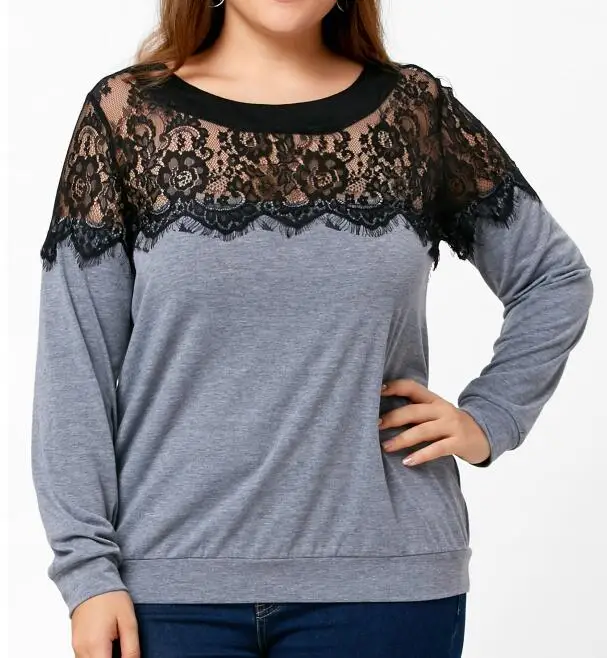 Women T-Shirts Tops Summer Fashion O-Neck Loose Sleeve Lace Patchwork Ladies Tshirt Female Tees Oversize
Women T-Shirts Tops Summer Fashion O-Neck Loose Sleeve Lace Patchwork Ladies Tshirt Female Tees Oversize