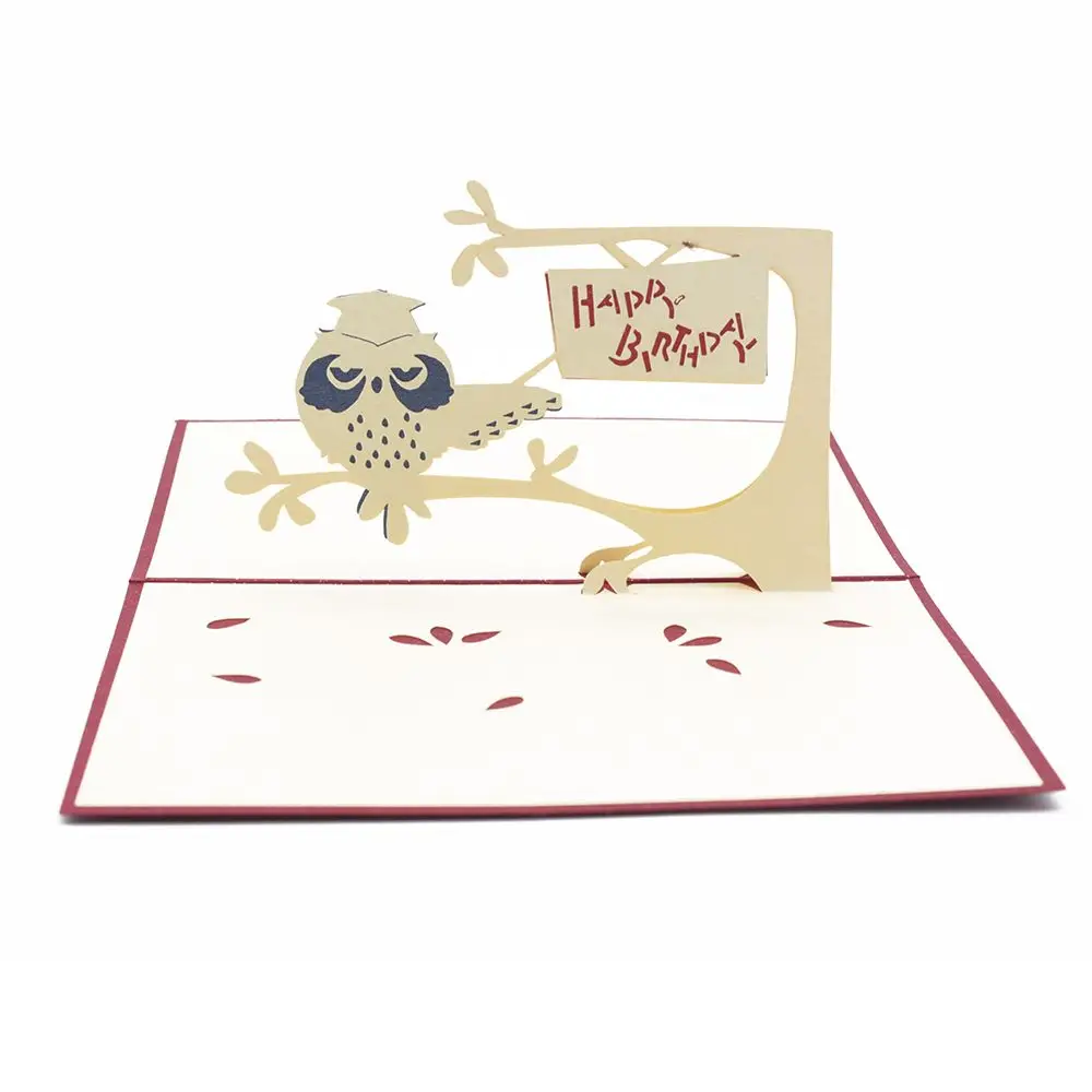 3D Stereoscopic Greeting Card Handmade Gift Decoupage Birthday Cake Postcard Owl Handmade Holiday Greeting Card
3D Stereoscopic Greeting Card Handmade Gift Decoupage Birthday Cake Postcard Owl Handmade Holiday Greeting Card