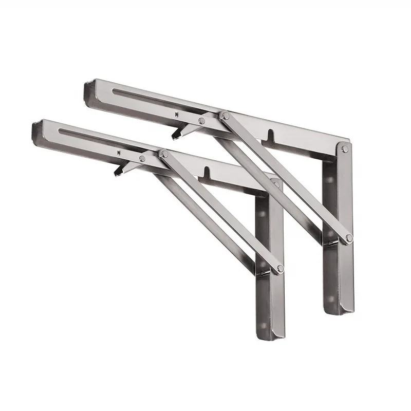 2Pcs Heavy Duty Folding Shelf Brackets Stainless Steel Collapsible Shelf Bracket Space Saving DIY Triangle Wall Bracket
2Pcs Heavy Duty Folding Shelf Brackets Stainless Steel Collapsible Shelf Bracket Space Saving DIY Triangle Wall Bracket