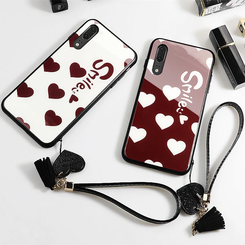 Case & Strap For Xiaomi Mi 9 8 se cc9 cc9e Case Glass Hard Phone Cover For Xiaomi Mi cc9 8 Lite Smile Love Heart lanyard funda
Case & Strap For Xiaomi Mi 9 8 se cc9 cc9e Case Glass Hard Phone Cover For Xiaomi Mi cc9 8 Lite Smile Love Heart lanyard funda