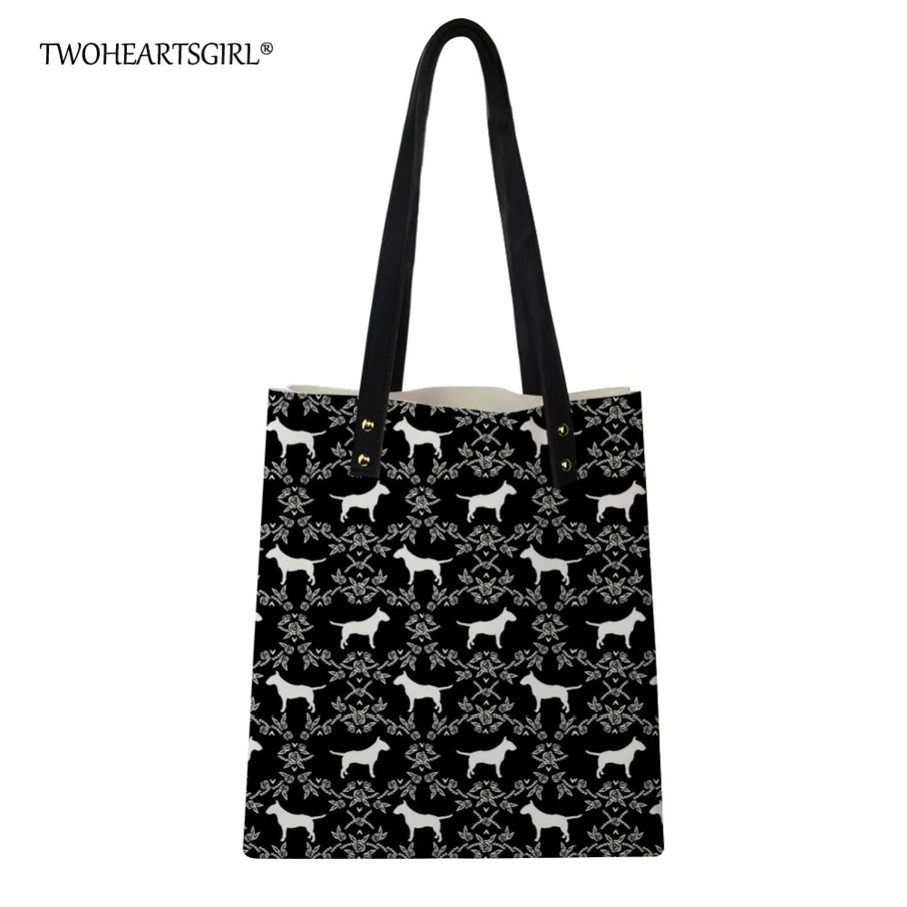 Twoheartsgirl Floral Bull Terrier Print Tote Bag Unique Leather Handbag for Women Personalized Female Ladies Shoulder Tote Bag
Twoheartsgirl Floral Bull Terrier Print Tote Bag Unique Leather Handbag for Women Personalized Female Ladies Shoulder Tote Bag
