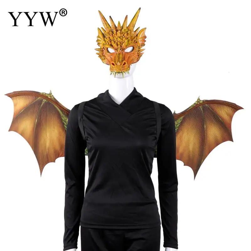 Adult Unisex Dinosaur Wings Halloween Dragon Mask And Wings Dragon Costume for Halloween Devil wings Carnival Party Props
Adult Unisex Dinosaur Wings Halloween Dragon Mask And Wings Dragon Costume for Halloween Devil wings Carnival Party Props