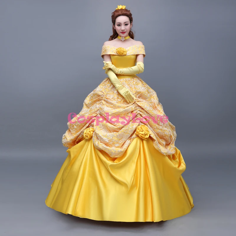 CosplayLove Custom Made Beauty and the Beast Cosplay Belle Princess Cosplay Dress Cosplay Costume For Kid Adult Women (2)