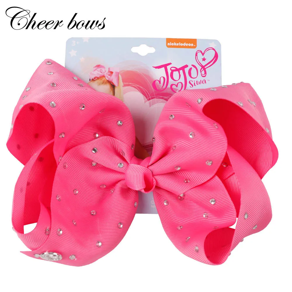 8" Jumbo Full Rhinestones Hair Bow Solid Grosgrain Ribbon Hairgrip Alligator Clips Headwear Bowknot For Girls Hair Accessories
8" Jumbo Full Rhinestones Hair Bow Solid Grosgrain Ribbon Hairgrip Alligator Clips Headwear Bowknot For Girls Hair Accessories