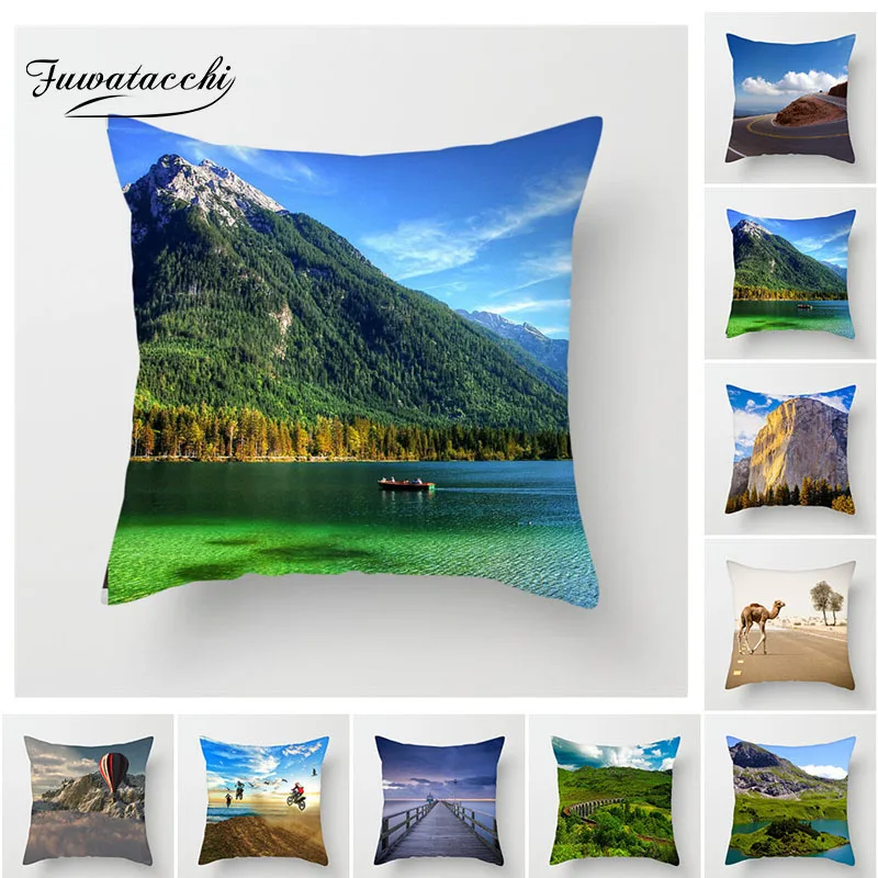 Fuwatacchi Scenic Cushion Cover Sunset Dusk Seaside Waterfall Pillow Cover for Decor Home Sofa Chair Decorative Linen Pillowcase
Fuwatacchi Scenic Cushion Cover Sunset Dusk Seaside Waterfall Pillow Cover for Decor Home Sofa Chair Decorative Linen Pillowcase