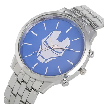 Chic Special Golden Case Blue Iron Man Pattern Quartz Watch Movement For Men Practical Steel Strap Watches Special Wrist Watch
Chic Special Golden Case Blue Iron Man Pattern Quartz Watch Movement For Men Practical Steel Strap Watches Special Wrist Watch