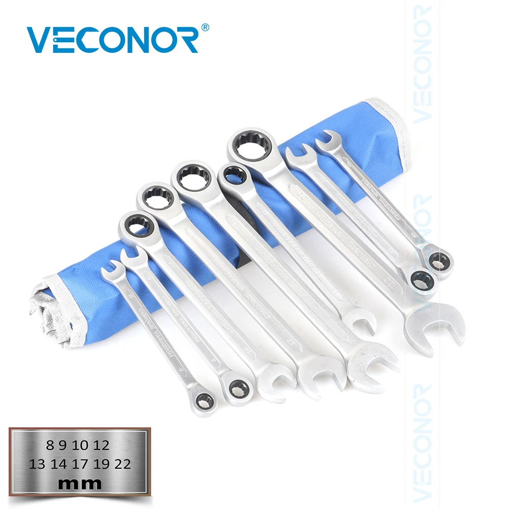8-22mm Ratchet Wrench Set Ratcheting Spanners Fixed Head 72T Matte Polish Multitool Set of Keys with Roll-up Storage Pouch
8-22mm Ratchet Wrench Set Ratcheting Spanners Fixed Head 72T Matte Polish Multitool Set of Keys with Roll-up Storage Pouch