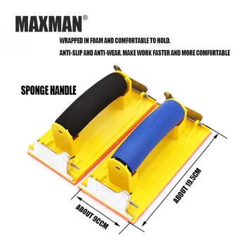 MAXMAN Sandpaper Frame Handheld Matte Poloshing Sand Paper Frame Sandpaper Holder for Woodworking Polishing Abrasive Tools
MAXMAN Sandpaper Frame Handheld Matte Poloshing Sand Paper Frame Sandpaper Holder for Woodworking Polishing Abrasive Tools