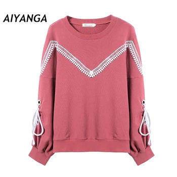 Women Hoodies Sweatshirts Autumn Winter New Long Sleeved Lace Up Thick Casual All-match Leisure Pullover Hoodie Loose Tops
Women Hoodies Sweatshirts Autumn Winter New Long Sleeved Lace Up Thick Casual All-match Leisure Pullover Hoodie Loose Tops
