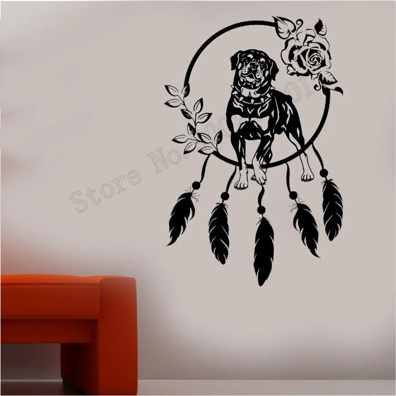 Wall Decoration Vinyl Art Removeable Poster Beautiful Room Sticker Rottweiler Dog Circle Mural Fashion Dreamcatcher Decal LY597
Wall Decoration Vinyl Art Removeable Poster Beautiful Room Sticker Rottweiler Dog Circle Mural Fashion Dreamcatcher Decal LY597