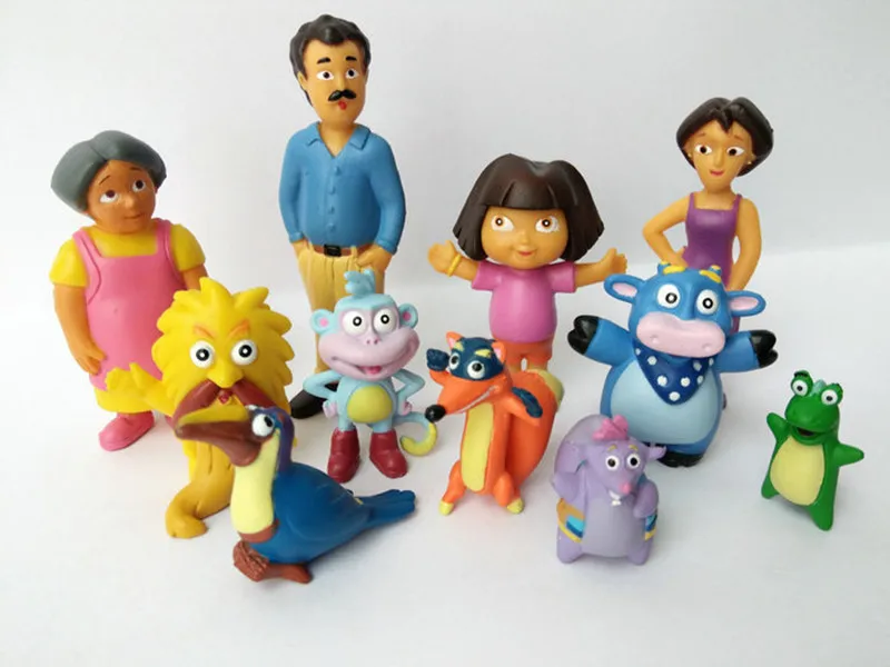 12pcs/set Anime Cartoon Dora PVC action Figures Toys Dora the Explorer Children Kids Toys for children birthday Dolls Gifts
12pcs/set Anime Cartoon Dora PVC action Figures Toys Dora the Explorer Children Kids Toys for children birthday Dolls Gifts