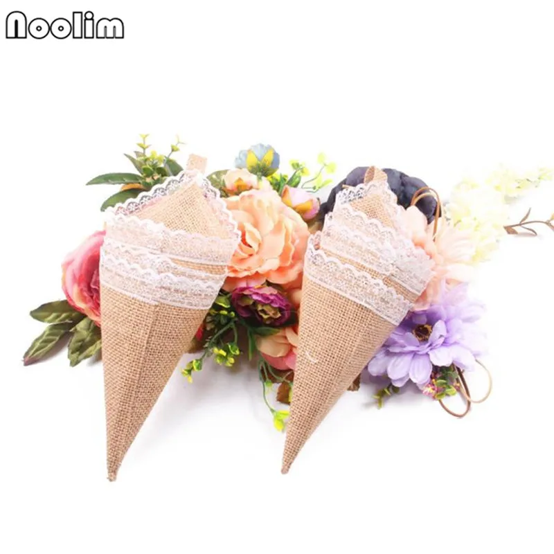 1Pcs DIY Handmade Linen Lace Flower Bag Candy Box Bag Gift Bag With Bow Wedding Decoration Suppliers
1Pcs DIY Handmade Linen Lace Flower Bag Candy Box Bag Gift Bag With Bow Wedding Decoration Suppliers