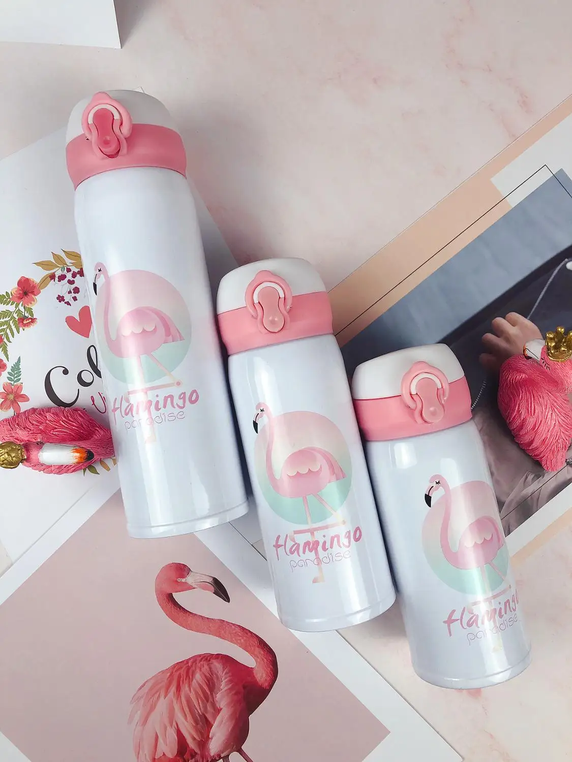 350/500ML Pink bouncing flamingo mug double stainless steel unicorn mug wedding gift custom
350/500ML Pink bouncing flamingo mug double stainless steel unicorn mug wedding gift custom