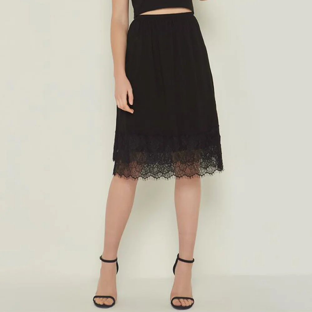 Half Slip Skirt Petticoats Women Knee Length Midi Skirt Lace Hem Black White Underwear Underskirt Cheap Underdress Jupon Femme
Half Slip Skirt Petticoats Women Knee Length Midi Skirt Lace Hem Black White Underwear Underskirt Cheap Underdress Jupon Femme