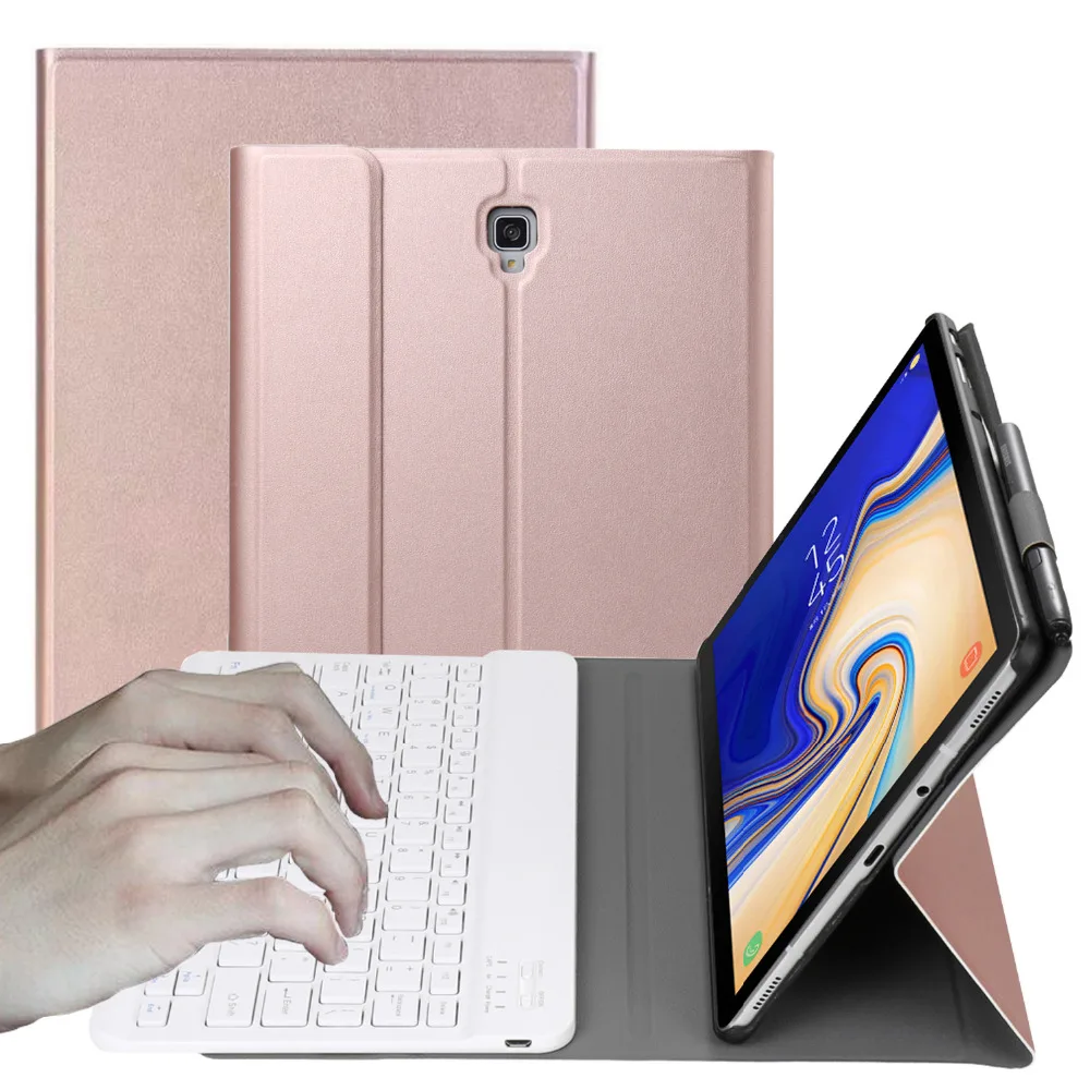 For Samsung Galaxy Tab S4 10.5 Case 2018 T830 T835 SM-T830 SM-T835 Detachable Bluetooth Keyboard Leather with Pencil Holder
For Samsung Galaxy Tab S4 10.5 Case 2018 T830 T835 SM-T830 SM-T835 Detachable Bluetooth Keyboard Leather with Pencil Holder