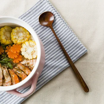 Long Spoon Wooden 5 Pieces Korean Style 10.9 inches 100% Natural Wood Long Handle Spoons for Soup Cooking Stirrer Kitchen Tools
Long Spoon Wooden 5 Pieces Korean Style 10.9 inches 100% Natural Wood Long Handle Spoons for Soup Cooking Stirrer Kitchen Tools