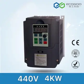 440v 4kw VFD Variable Frequency Drive VFD Inverter 3HP Input 3HP Output Frequency inverter spindle motor speed control
440v 4kw VFD Variable Frequency Drive VFD Inverter 3HP Input 3HP Output Frequency inverter spindle motor speed control