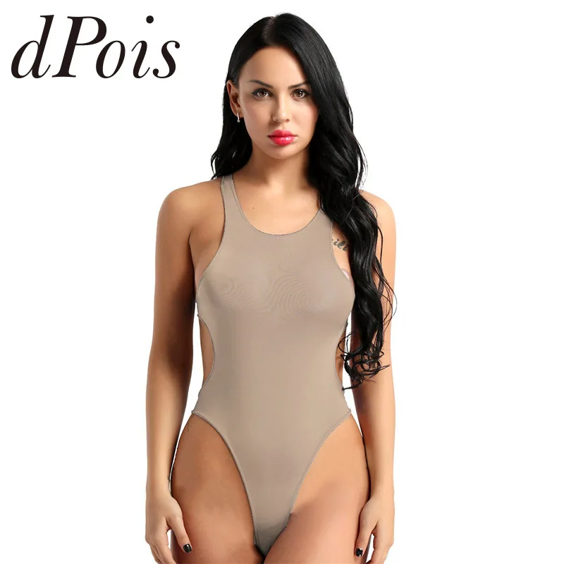 2019 Women High Cut Backless Scoop Neck Leotard Bodysuit See Through Sheer Lingerie One Piece Sleepwear Nightclub Wear Costumes
2019 Women High Cut Backless Scoop Neck Leotard Bodysuit See Through Sheer Lingerie One Piece Sleepwear Nightclub Wear Costumes