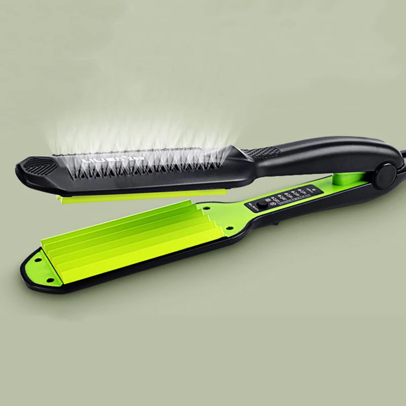 110-240V Professional hair curler Ceramic Corrugated Iron Electric Curling Hair Wide Plate Care for home/Salon | Бытовая техника