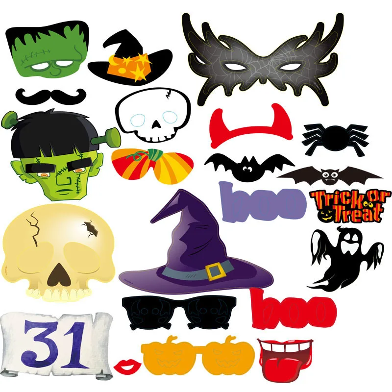 Halloween Decoration 16/22 Pcs/lot Photo Booth Props Mascara Mask For Kids Men Photobooth Witch Bats Party Decoration
Halloween Decoration 16/22 Pcs/lot Photo Booth Props Mascara Mask For Kids Men Photobooth Witch Bats Party Decoration