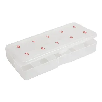 High Quality Nail Art Tools 10 Cell Plastic False Empty Compartments Nail Tips Storage Box Printed Number Nail Container Case
High Quality Nail Art Tools 10 Cell Plastic False Empty Compartments Nail Tips Storage Box Printed Number Nail Container Case