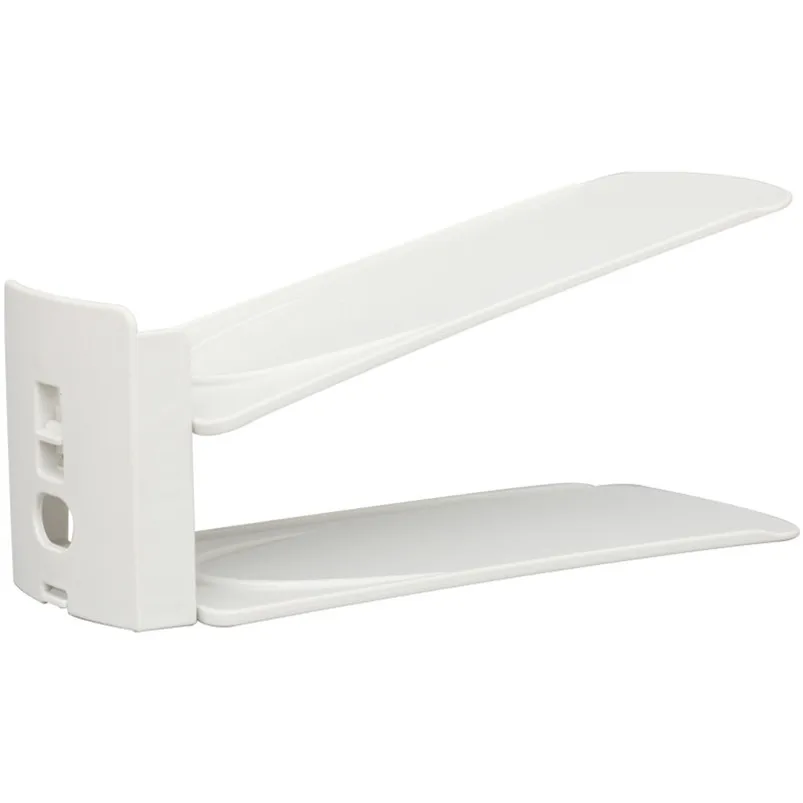 Shoes Organizer Rack Standing Display Storage Racks Space-Saving Plastic Double Layers Home Shop Wardrobe Supplies R03 (5)