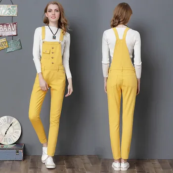2018 Winter Women's Large Size Strap Jeans Color Denim Small Straight Pants Suspenders More Size S-3XL 4XL
2018 Winter Women's Large Size Strap Jeans Color Denim Small Straight Pants Suspenders More Size S-3XL 4XL