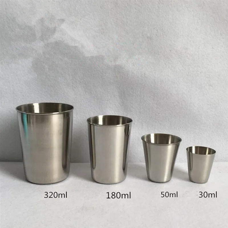 30ml 50ml 180ml 320ml Stainless Steel Camping Cup Mug Walking Utensils Outdoor Camping Cups Coffee Tea Camping Cookware
30ml 50ml 180ml 320ml Stainless Steel Camping Cup Mug Walking Utensils Outdoor Camping Cups Coffee Tea Camping Cookware