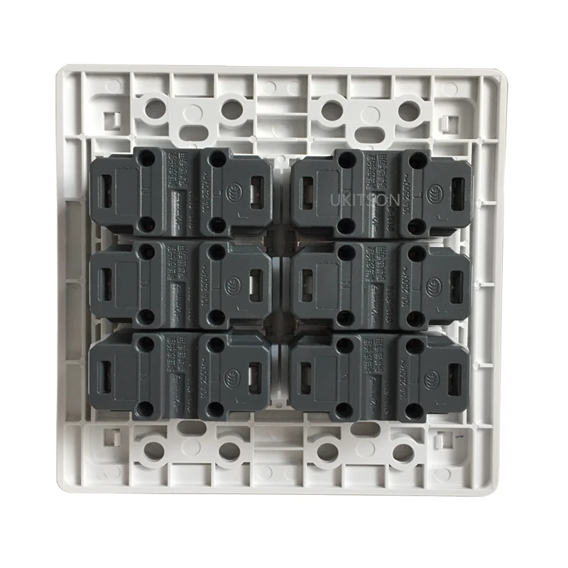 120x120mm 6 ports 2 Pins Electric Wall Panel Pic 3