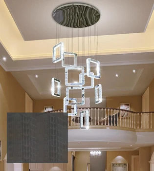 150cm HAIXIANG LED Dimmable Light Remote Control Staircase Lighting Light Crystal Chandelier Restaurant Living Room Ceiling Lamp
150cm HAIXIANG LED Dimmable Light Remote Control Staircase Lighting Light Crystal Chandelier Restaurant Living Room Ceiling Lamp
