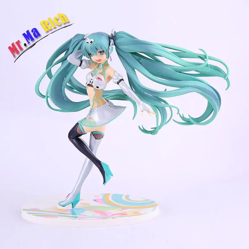 Japan Anime Hatsune Miku Figure Vocaloid 2012ver. Racing Miku Pvc Action Figure Collectible Model Doll Kids Toys Brinquedos 20cm