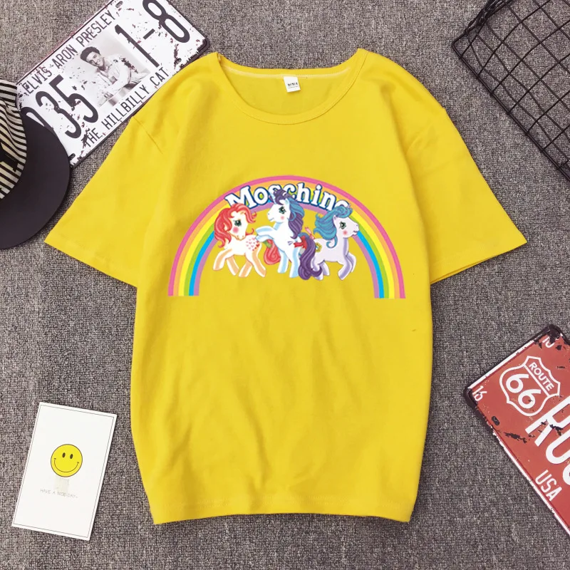 Rainbow Unicorn T Shirt Women New Short Sleeve O Neck Summer Tops Casual Tee Shirt Homme Harajuku Cute Woman Tshirt T-shirts
Rainbow Unicorn T Shirt Women New Short Sleeve O Neck Summer Tops Casual Tee Shirt Homme Harajuku Cute Woman Tshirt T-shirts