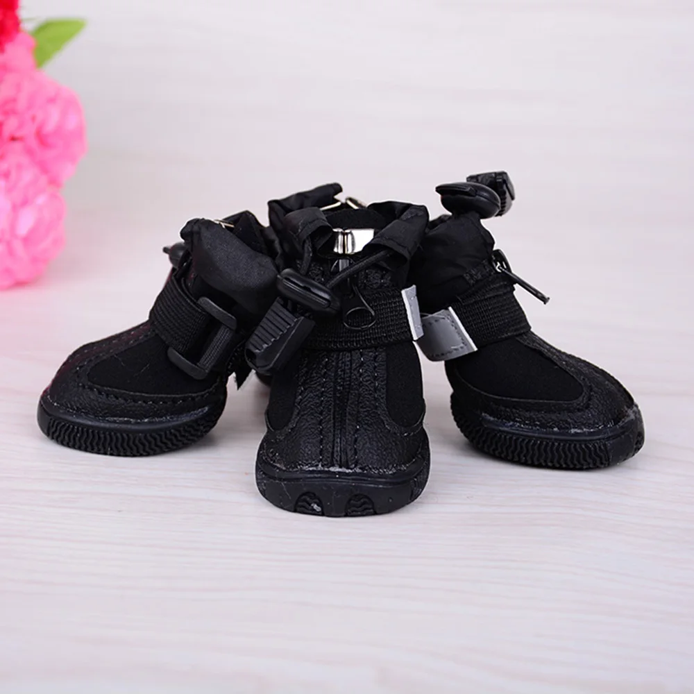 Image Waterproof Neoprene Dog Rain Boots , Pet Footware ,Snow Boots with Flare Strips,Paw protecter,Pet Products Rubber Sole dog shoe