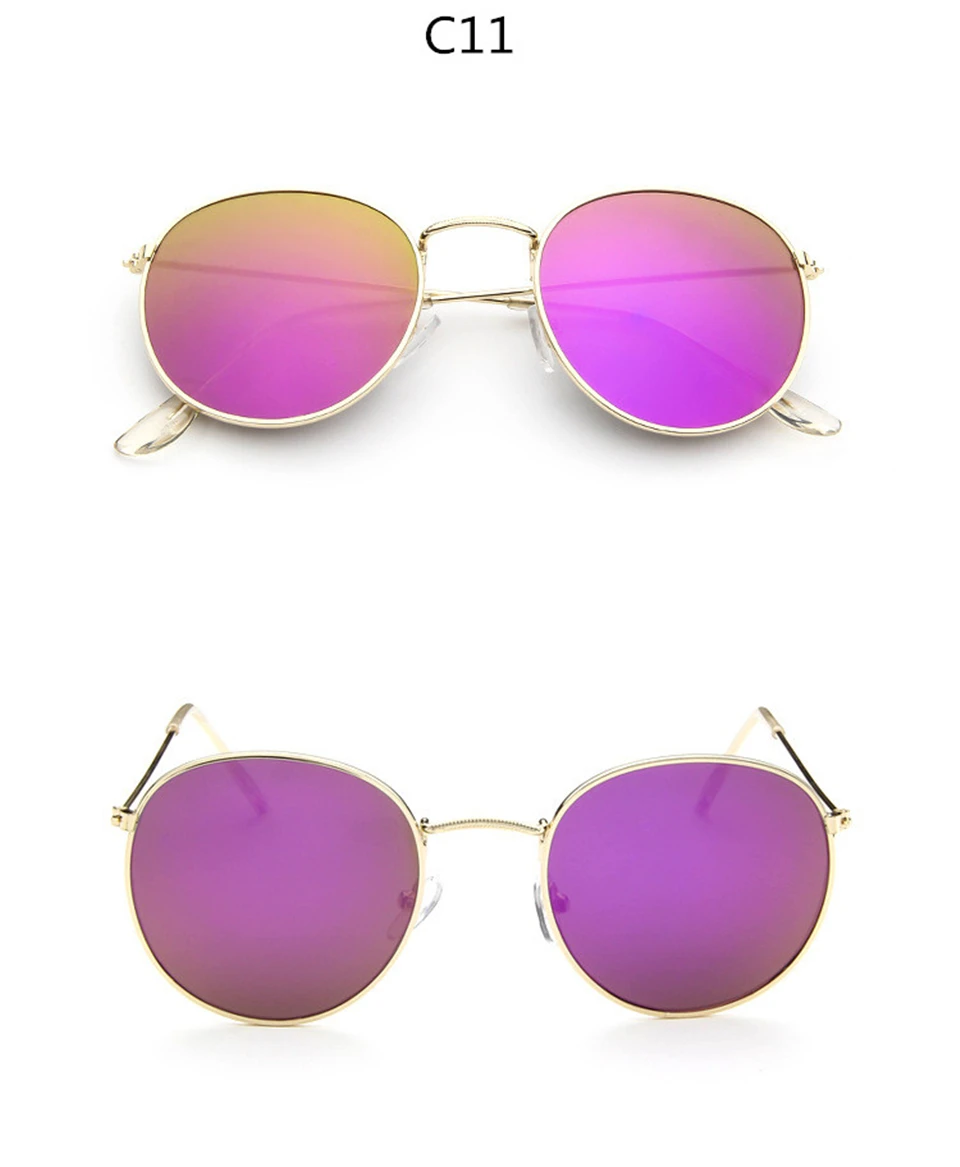 2018 Luxury Mirror Sunglasses WomenMen Brand Designer Glasses Lady Round Sun Glasses Beat Oculos De Sol Gafas (13)