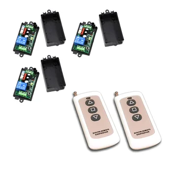 AC 110V/220V Remote Control Switch 1CH 10A Relay Wireless Remote Switch Transmitter Receiver Teleswitch 315Mhz / 433Mhz
AC 110V/220V Remote Control Switch 1CH 10A Relay Wireless Remote Switch Transmitter Receiver Teleswitch 315Mhz / 433Mhz
