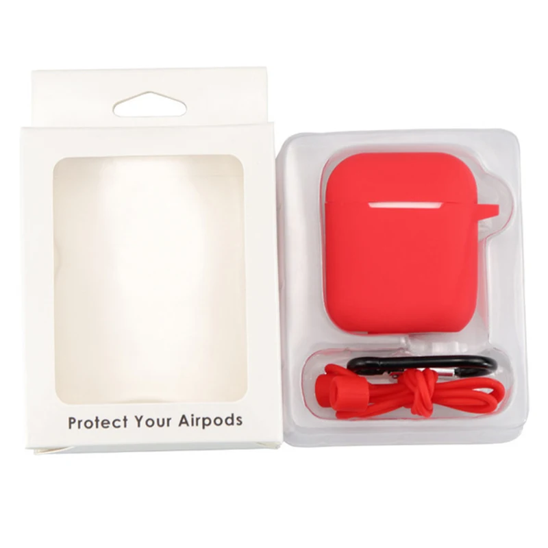 VIBEMAXX Silicone Bluetooth Earphone Case with Strap AirPods Protective Cover Skin Accessory for Apple Airpods Charging Box
VIBEMAXX Silicone Bluetooth Earphone Case with Strap AirPods Protective Cover Skin Accessory for Apple Airpods Charging Box