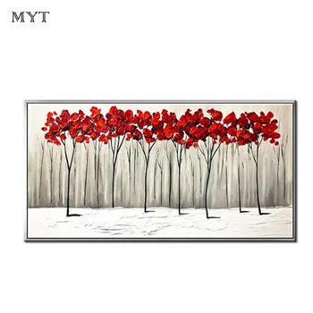 Handmade oil painting Wall decor abstract Red trees flowers Handpainted pictures for living room home decor on canvas no framed
Handmade oil painting Wall decor abstract Red trees flowers Handpainted pictures for living room home decor on canvas no framed