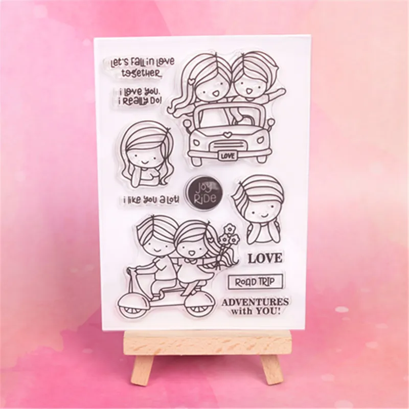 Driving boy and girl Transparent Clear Silicone Stamp/Seal for DIY scrapbooking/photo album Decorative clear stamp
Driving boy and girl Transparent Clear Silicone Stamp/Seal for DIY scrapbooking/photo album Decorative clear stamp