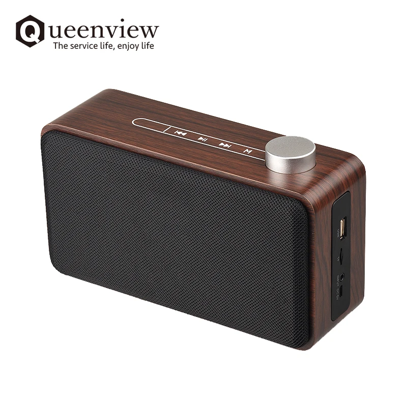 Queenview Portable Wooden Bluetooth Speaker Subwoofer Stereo MP3 altavoce bluetooth Speakers Support TF AUX USB Music Sound Box
Queenview Portable Wooden Bluetooth Speaker Subwoofer Stereo MP3 altavoce bluetooth Speakers Support TF AUX USB Music Sound Box