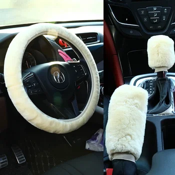 Universal Steering-wheel Plush Car Steering Wheel Covers Winter Faux fur Hand Brake & Gear Cover Set Car Interior Accessories
Universal Steering-wheel Plush Car Steering Wheel Covers Winter Faux fur Hand Brake & Gear Cover Set Car Interior Accessories