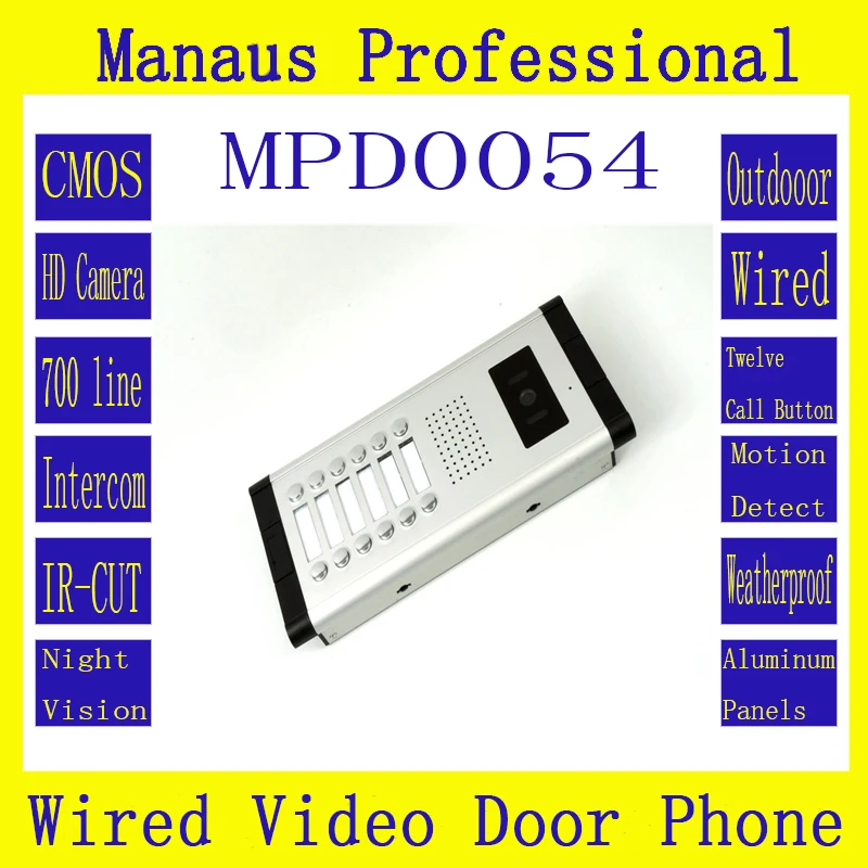 Professional Multi-storey residential buildings with straight-touch intercom 12 buttons Wired Doorphone Outdoor Monitor New D54a
Professional Multi-storey residential buildings with straight-touch intercom 12 buttons Wired Doorphone Outdoor Monitor New D54a