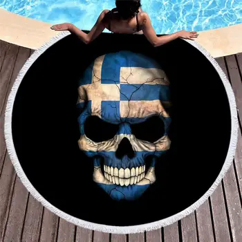 Round Beach Towel with Tassel Gothic Colored Skull Microfiber Towel Travel Picnic Blanket Yoga Mat Tapestry style-4
Round Beach Towel with Tassel Gothic Colored Skull Microfiber Towel Travel Picnic Blanket Yoga Mat Tapestry style-4