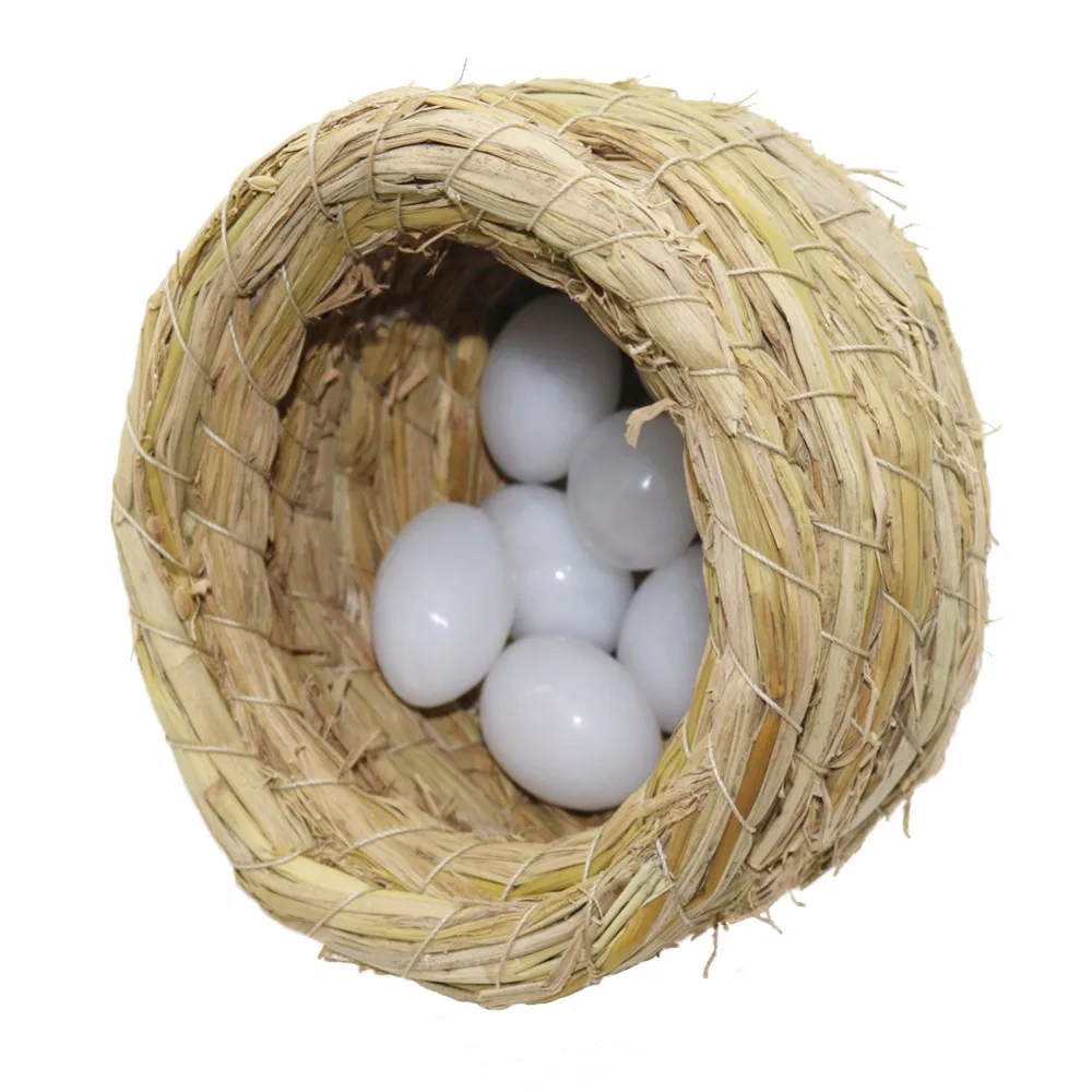 Straw large bird cages for parrots pet bird bed bird nest parrot cage bird Egg container Hamster nest
Straw large bird cages for parrots pet bird bed bird nest parrot cage bird Egg container Hamster nest
