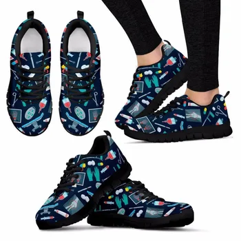 ELVISWORDS Flat Female Surgeon Pattern Women's Flats Shoes For Girls Black Lace-up Breathable Footwear Brand Designer Sneakers
ELVISWORDS Flat Female Surgeon Pattern Women's Flats Shoes For Girls Black Lace-up Breathable Footwear Brand Designer Sneakers