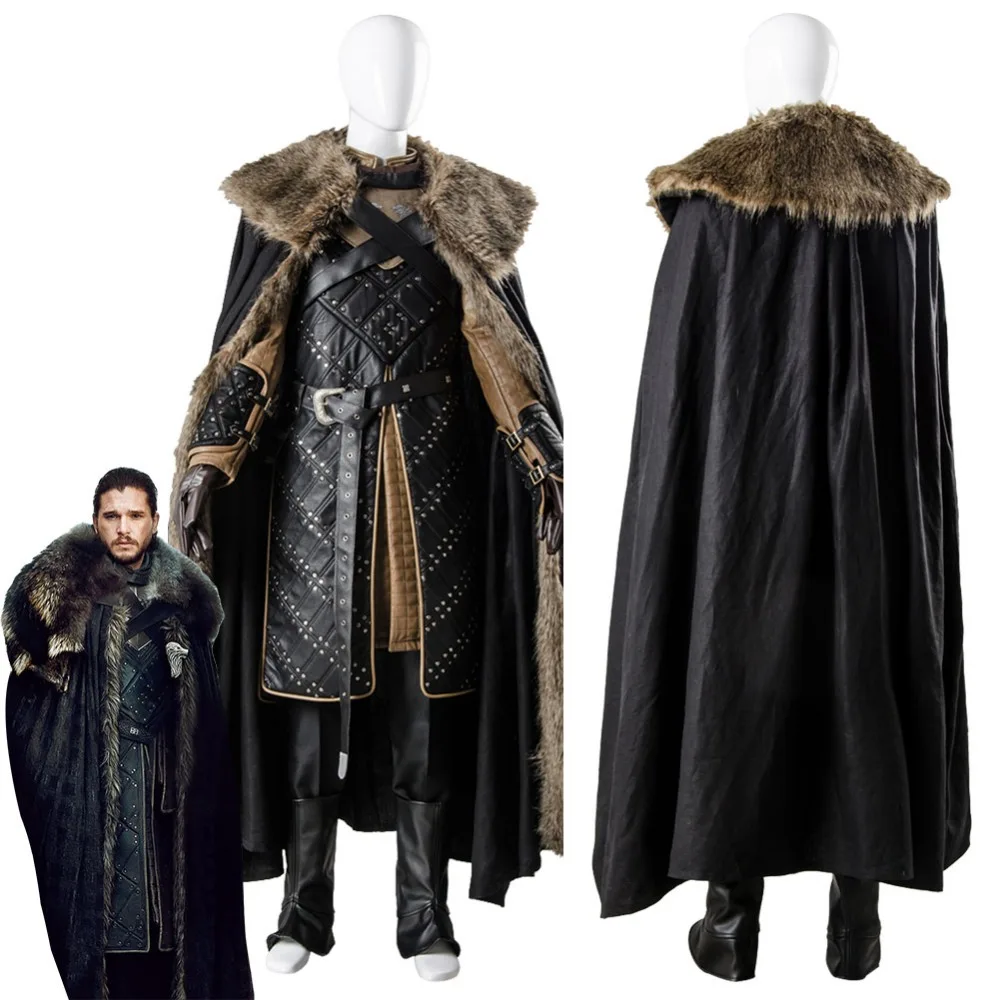 Game Of Thrones Season 7 Jon Snow Cosplay Costume Man's Battle Suit for Adult Men Halloween Party Costumes
Game Of Thrones Season 7 Jon Snow Cosplay Costume Man's Battle Suit for Adult Men Halloween Party Costumes